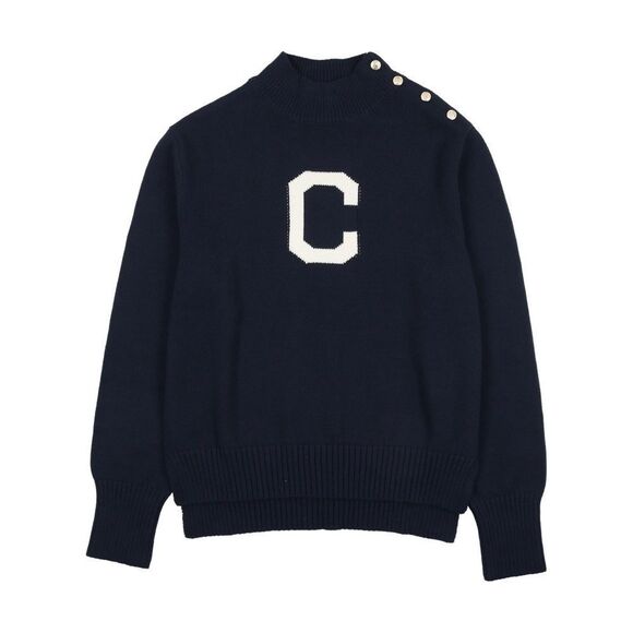 Coco Blanc Knit Turtleneck With Buttons Navy Size 14-16 NWT in packaging - Picture 1 of 3